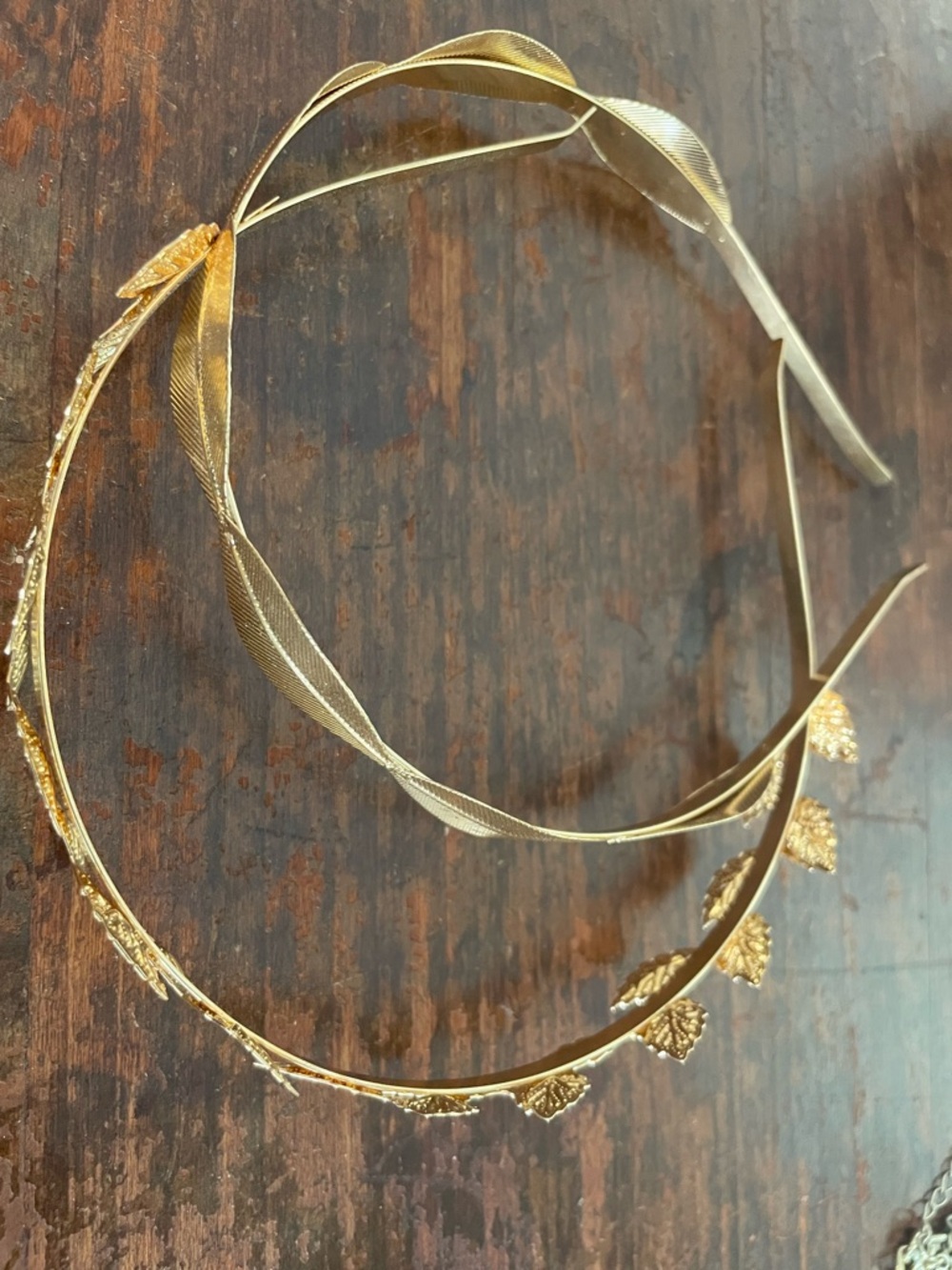 Gold Leaf Accent Women's Headband